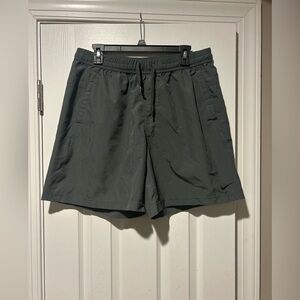 Nike Gray Athletic Shorts with Elastic Waistband